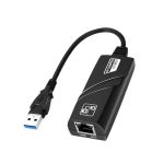 L'adaptateur USB-A 3.0 vers Gigabit Ethernet Connectivité : USB-A mâle, RJ-45 Femelle (Gigabit Ethernet 10/100/1000 Mbps)